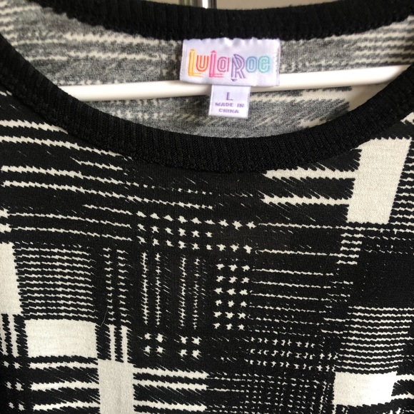 LulaRoe Maria maxi dress Black & White - Picture 3 of 4